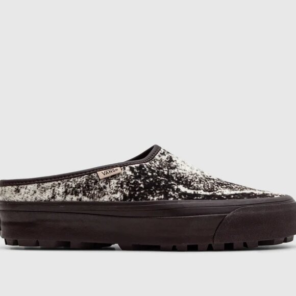 Vans Premium Pony Hair Mules Slides Chocolate Slip-On Shoes MENS SIZE 10 NEW - Picture 10 of 13